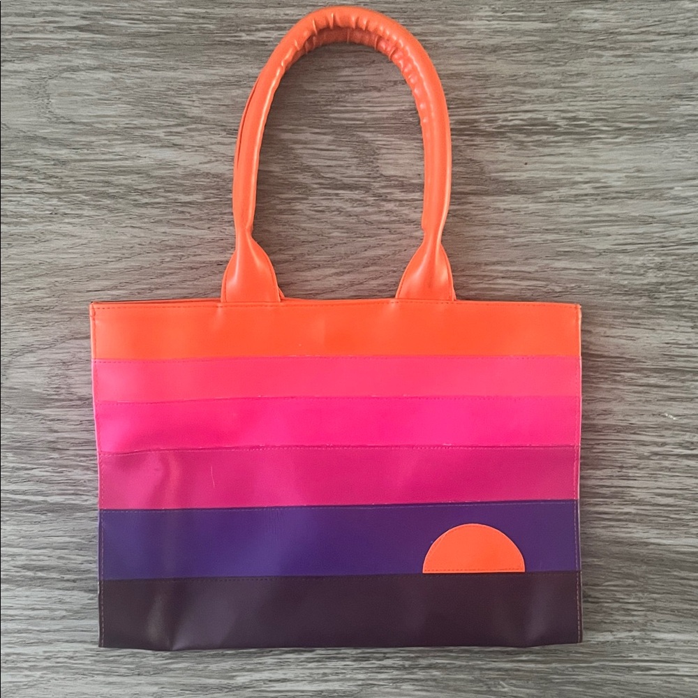 Vintage Trans Version Sunset Stripes Tote Bag